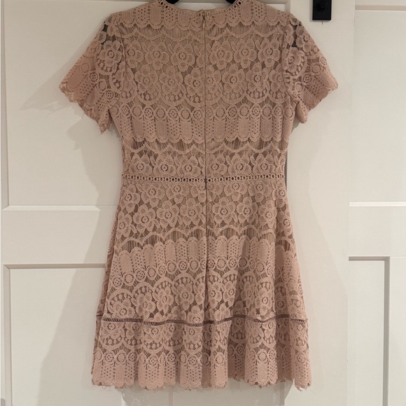 Moon River Blush Lace Dress - Picture 2 of 7